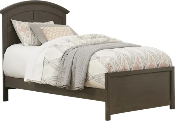 Kids Santa Cruz Gray Twin Panel Bed