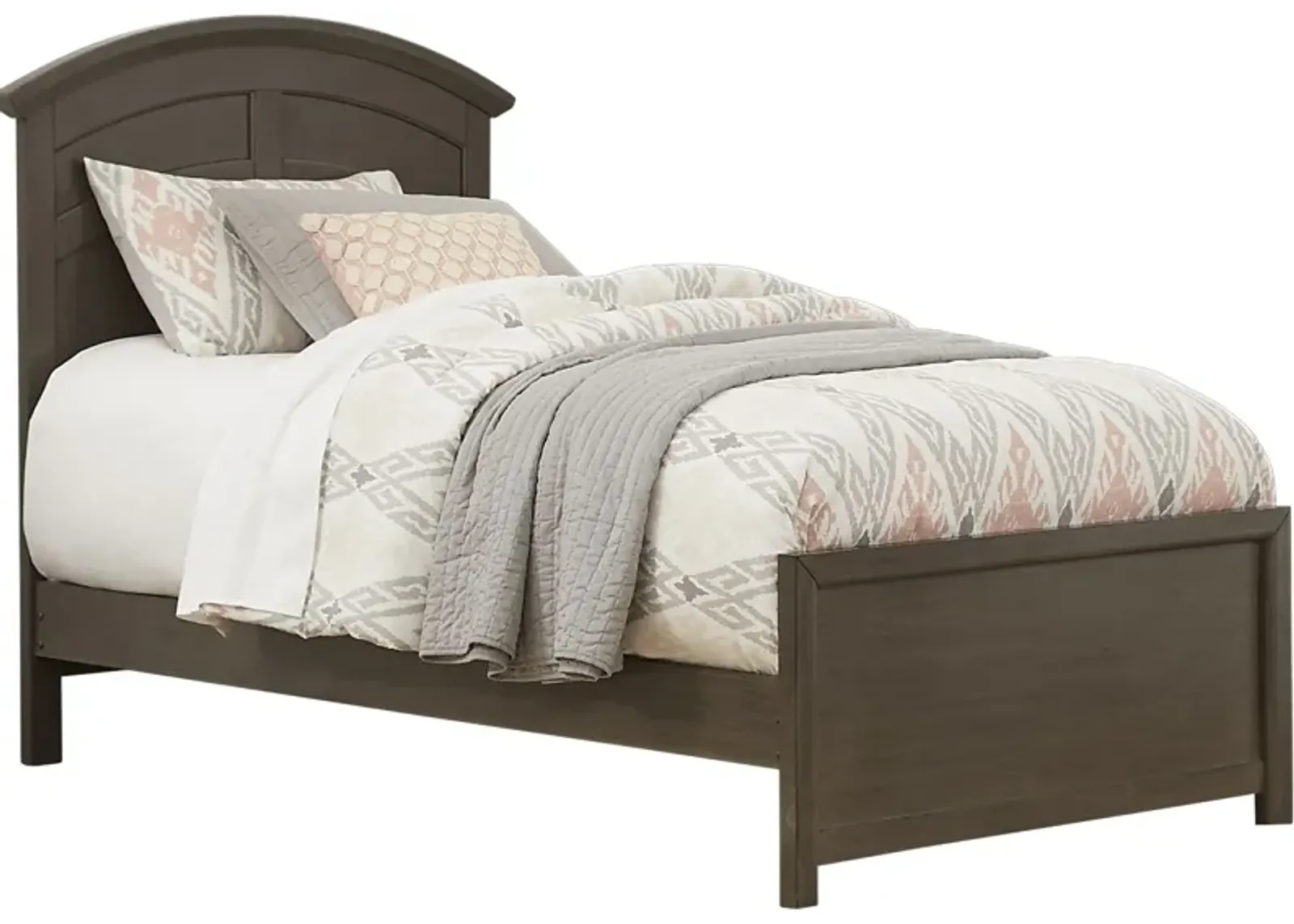 Kids Santa Cruz Gray 3 Pc Twin Panel Bed