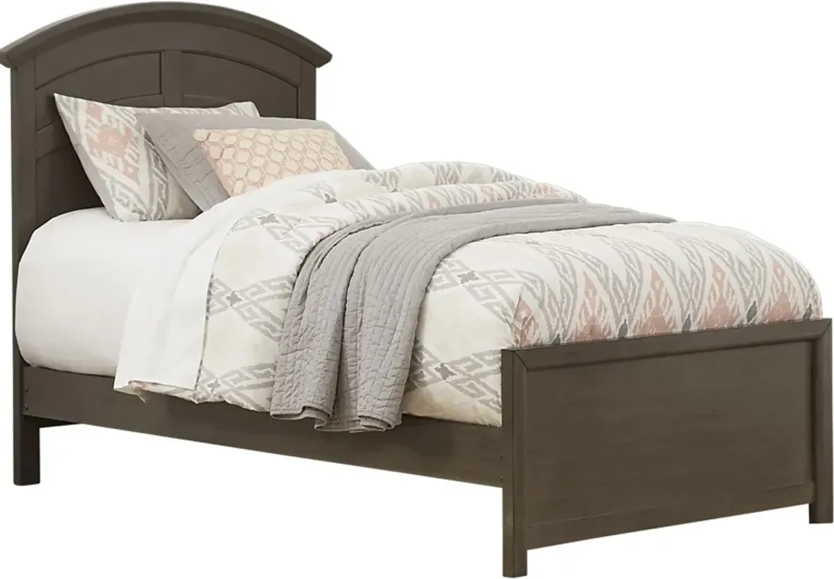 Kids Santa Cruz Gray 3 Pc Twin Panel Bed