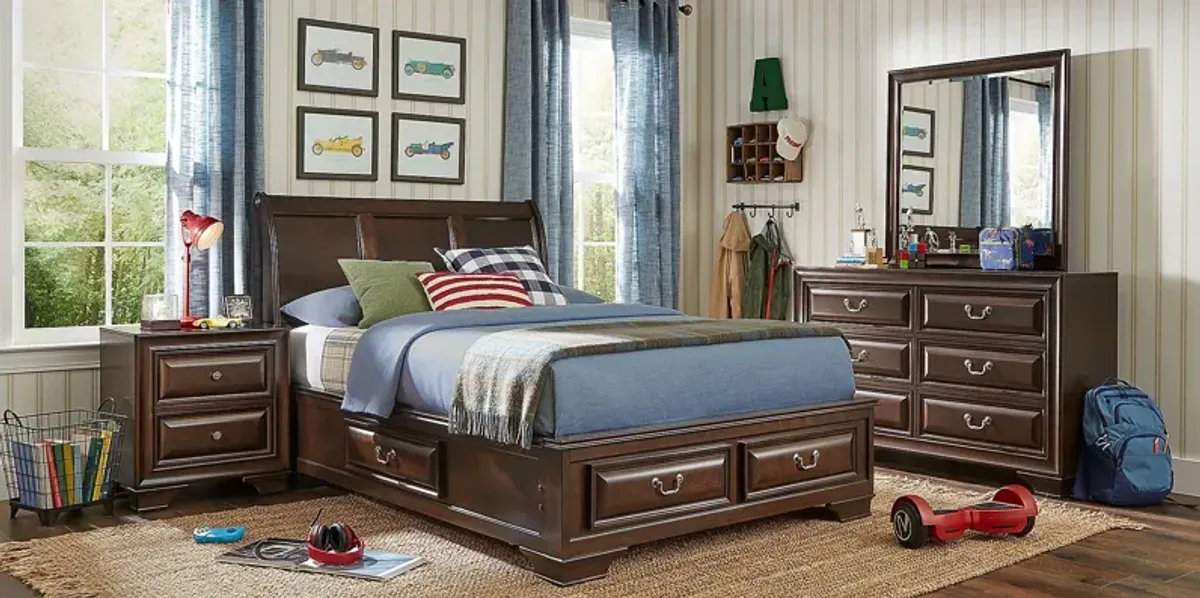 Kids Mill Valley Jr. Cherry Full Storage Bedroom
