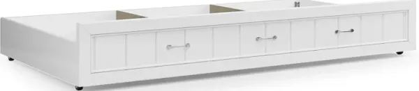Kids Cottage Colors White Twin Storage Trundle