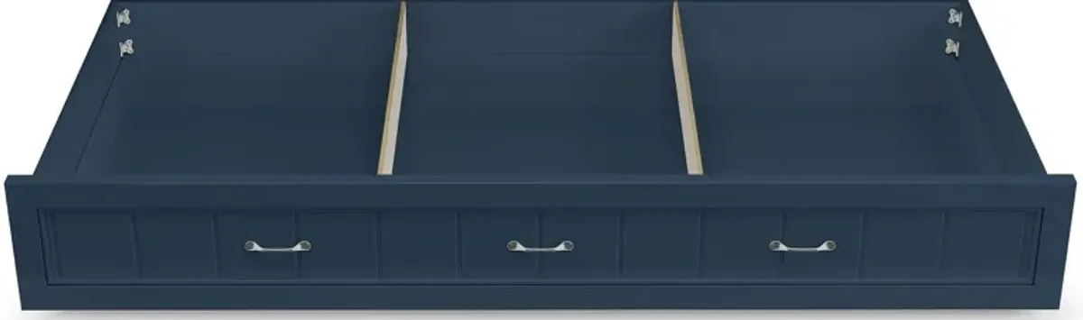 Kids Cottage Colors Navy Twin Storage Trundle