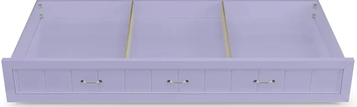 Kids Cottage Colors Lavender Twin Storage Trundle