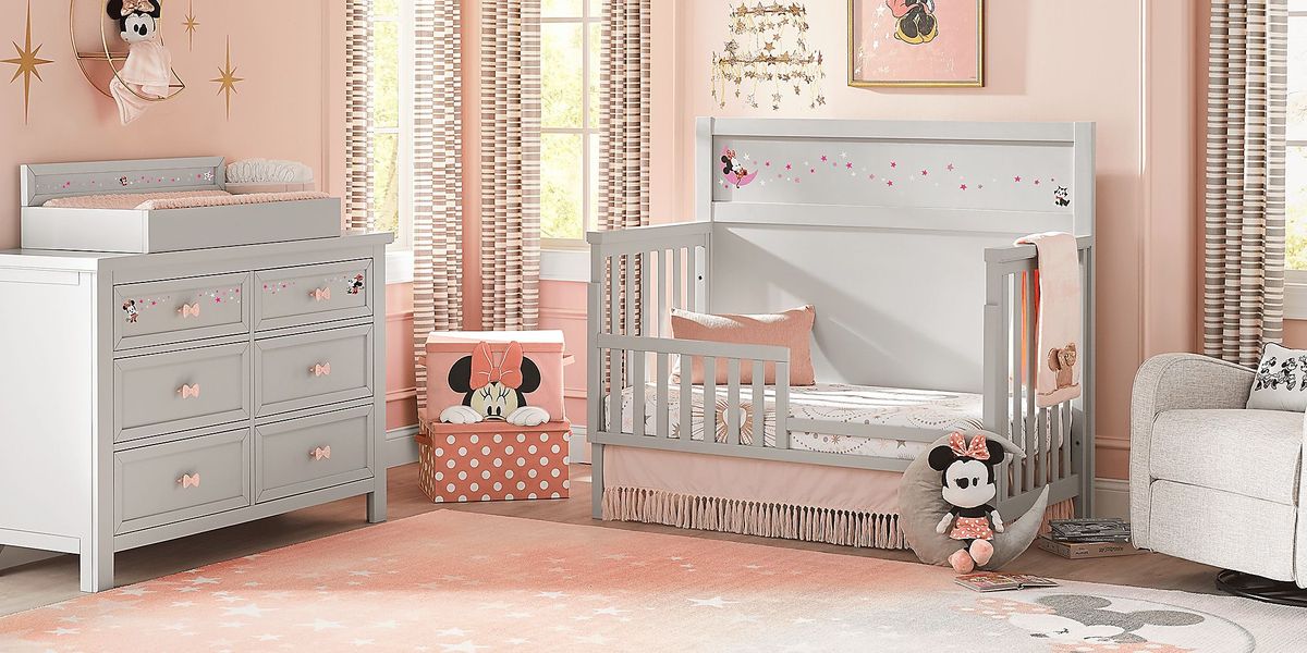 Starry Dreams with Minnie Mouse Gray 4 Pc Nursery