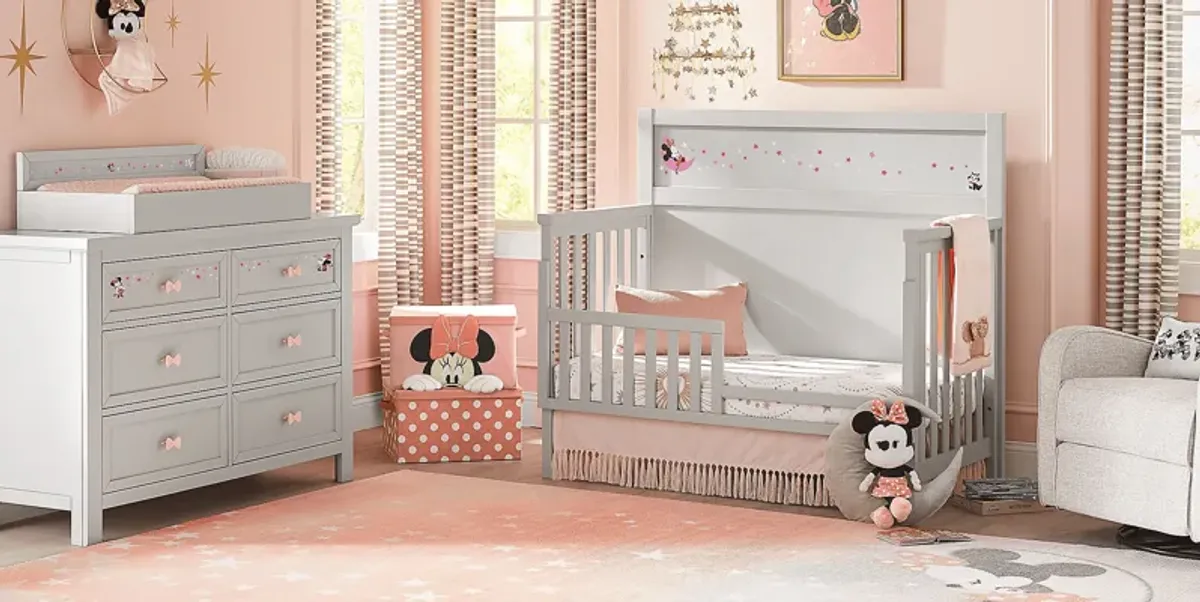 Starry Dreams with Minnie Mouse Gray 4 Pc Nursery