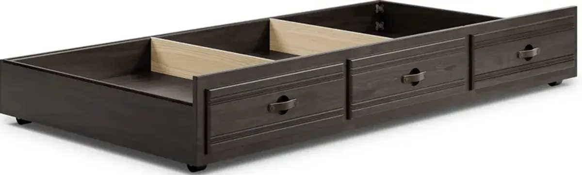 Kids Creekside 2.0 Charcoal Twin Storage Trundle