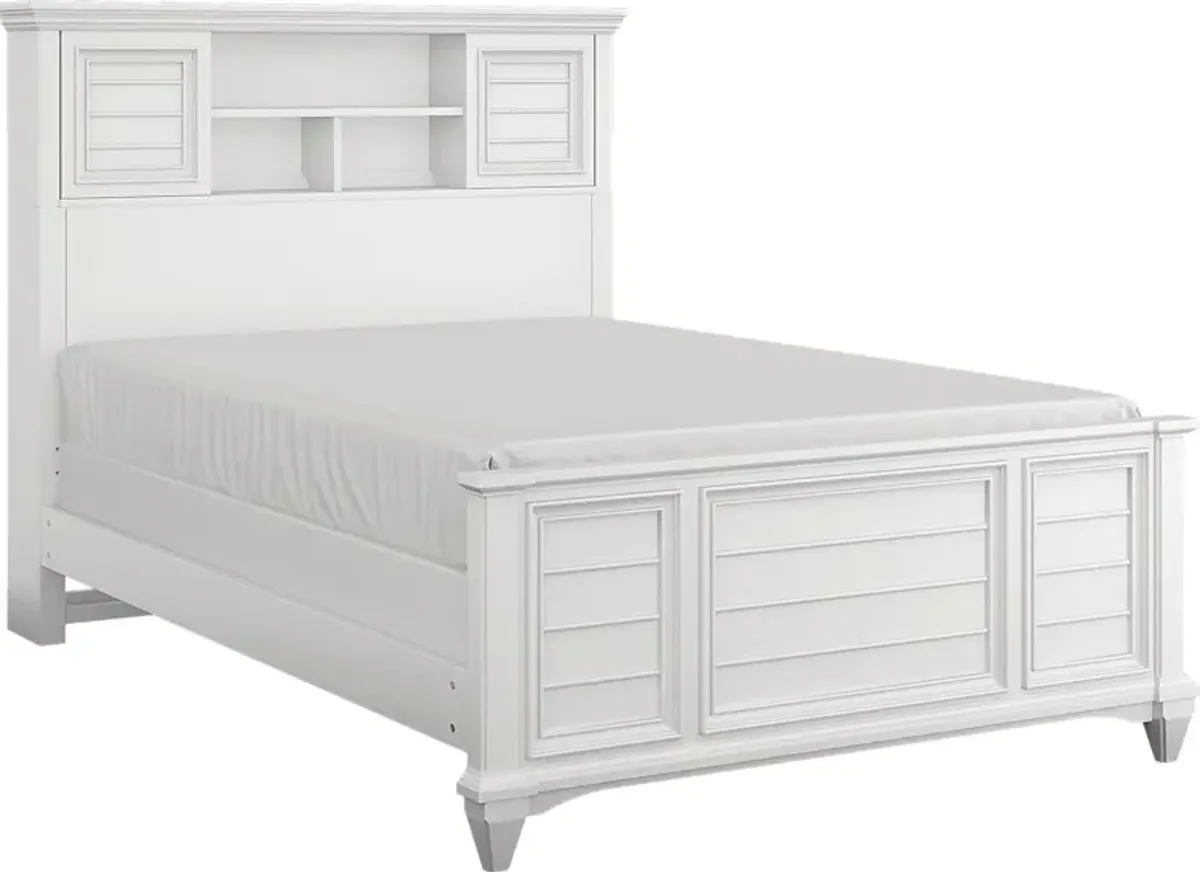 Kids Hilton Head White 5 Pc Full Bookcase Bedroom