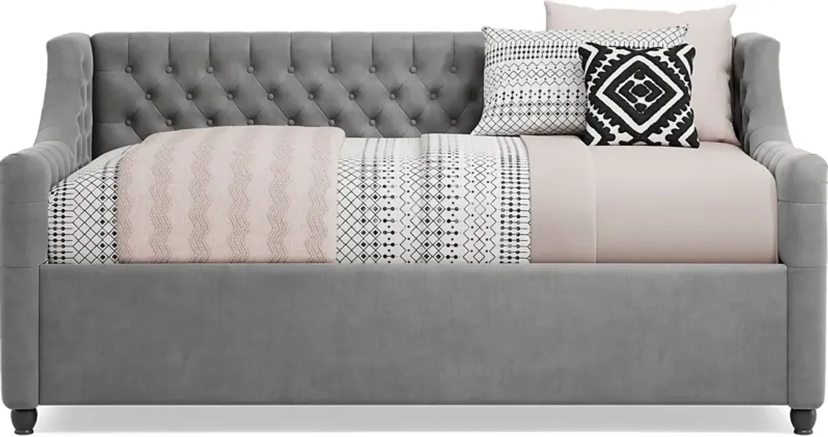 Kids Westover Hills Jr. Gray Bedroom with Alena Charcoal Twin Daybed
