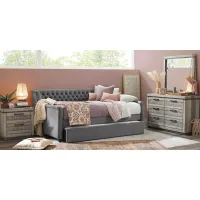 Kids Westover Hills Jr. Reclaimed Gray 5 Pc Bedroom with Alena Charcoal Twin Daybed