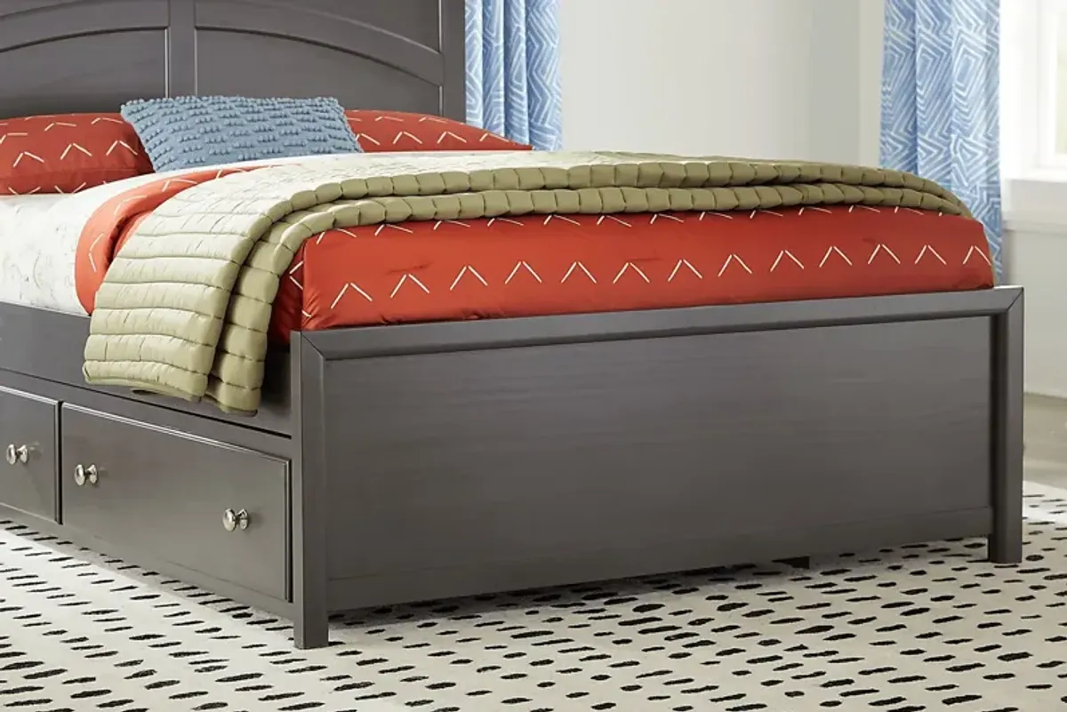 Kids Santa Cruz Gray Full Panel Bed