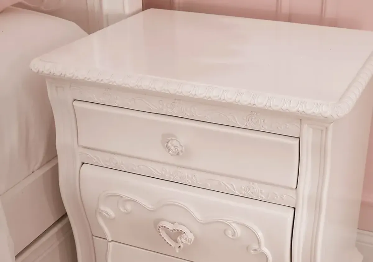 Disney Princess Dreamer White Nightstand