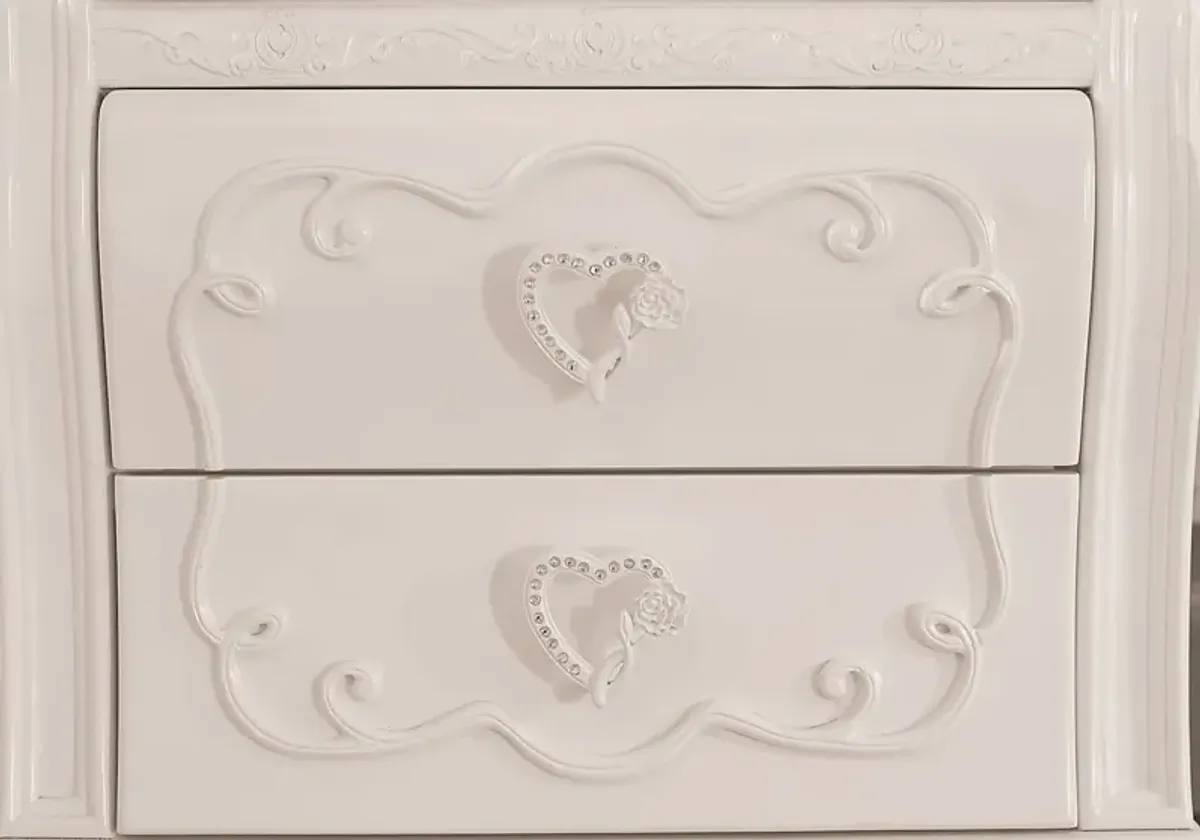 Disney Princess Dreamer White Nightstand