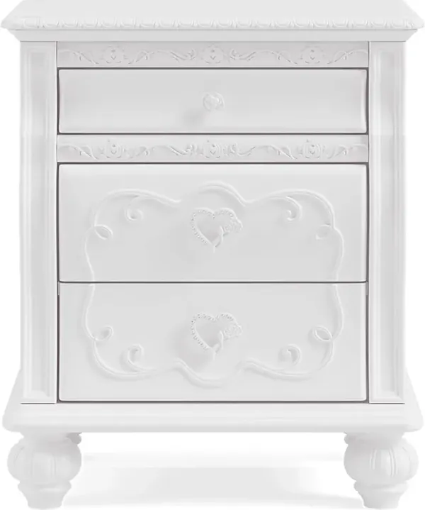 Disney Princess White Nightstand