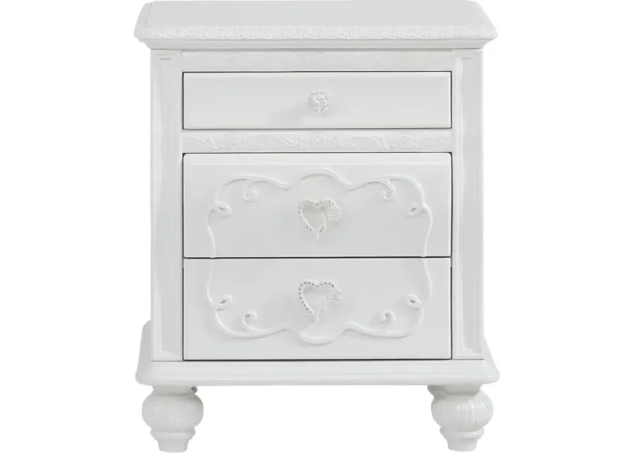 Disney Princess Dreamer White Nightstand