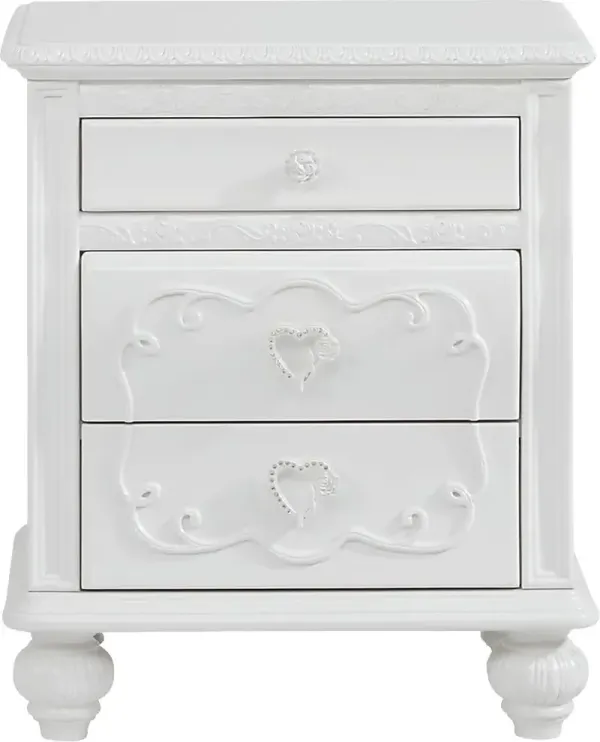 Disney Princess White Nightstand
