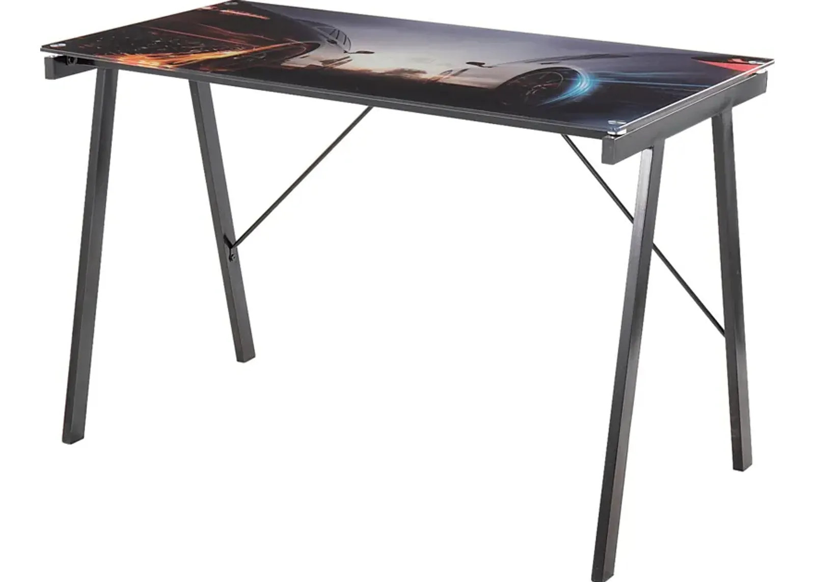 Kids Racers Black Graphic Desk