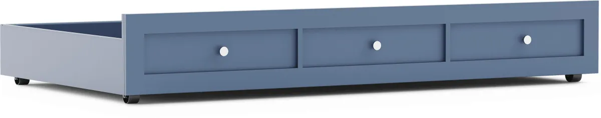 Kids Modern Colors Slate Blue Twin Storage Trundle