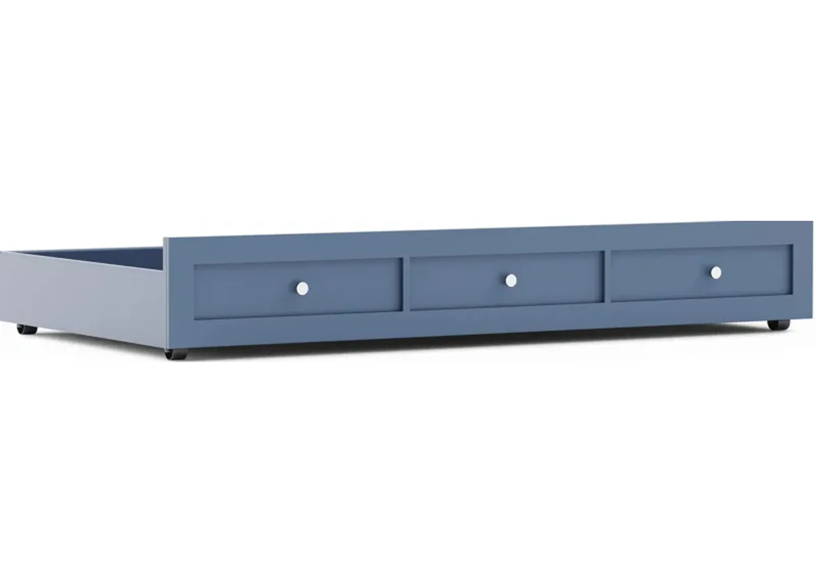 Kids Modern Colors Slate Blue Twin Storage Trundle