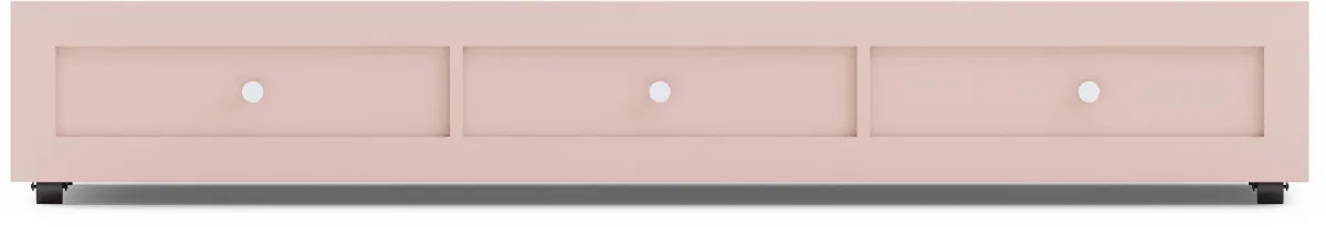 Kids Modern Colors Pink Twin Storage Trundle