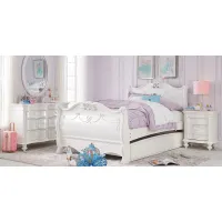 Disney Princess Fairytale White 5 Pc Twin Sleigh Bedroom