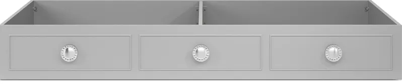 Kids Evangeline Silver Twin Storage Trundle