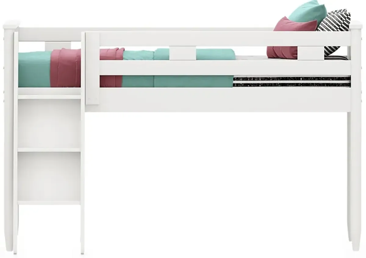 Kids Modern Colors White Full Loft