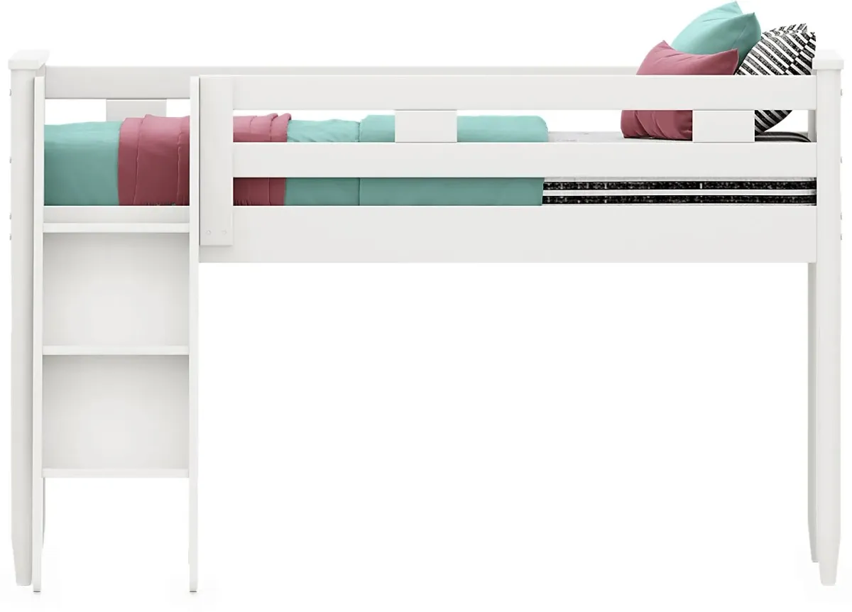 Kids Modern Colors White Full Loft