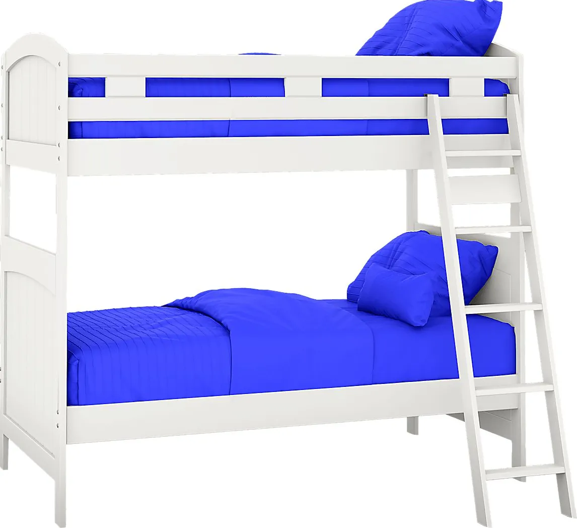 Kids Cottage Colors White Twin/Twin Bunk Bed