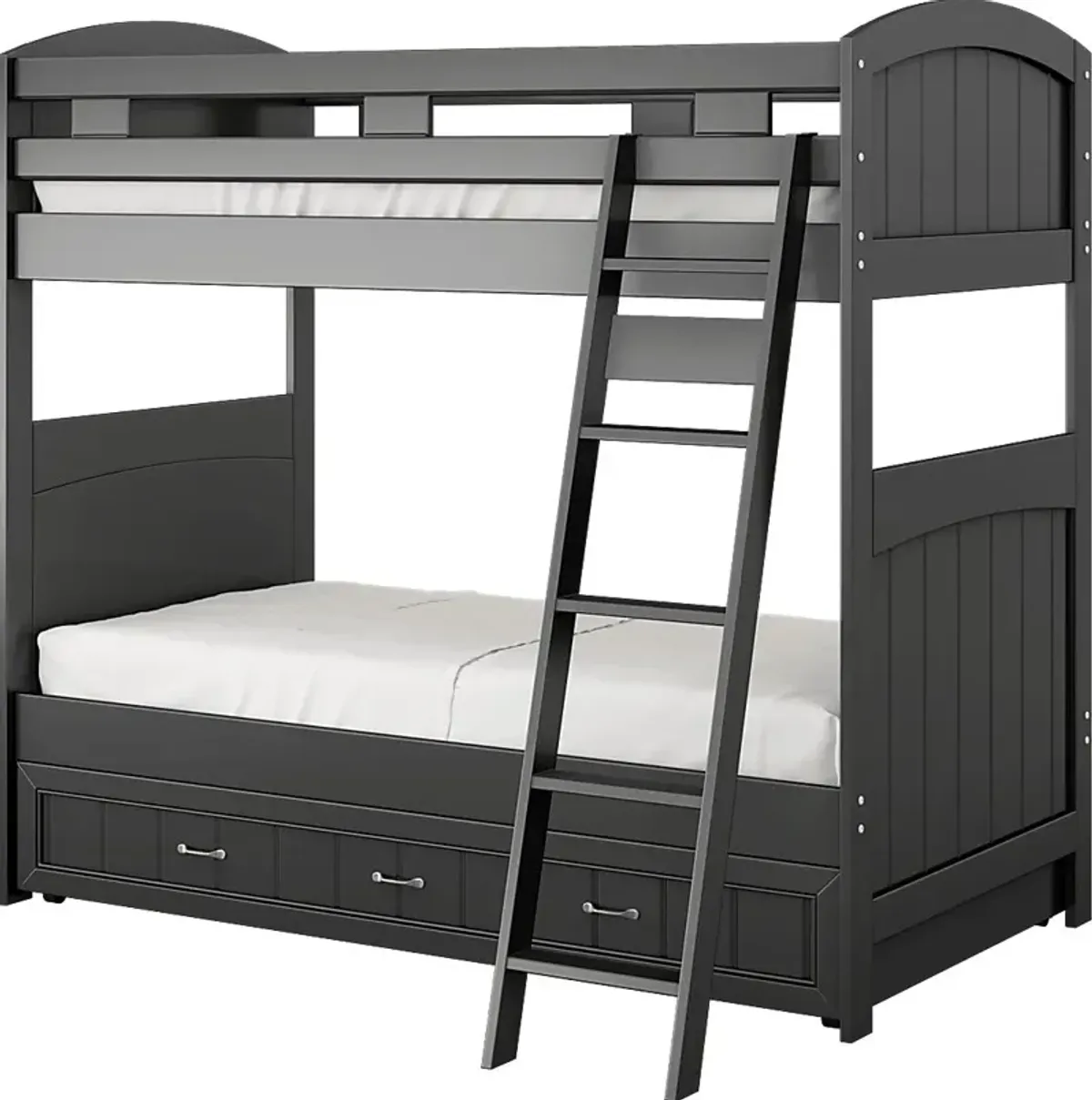 Kids Cottage Colors Black Twin/Twin Bunk Bed