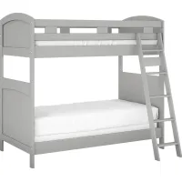 Kids Cottage Colors Gray Twin/Twin Bunk Bed