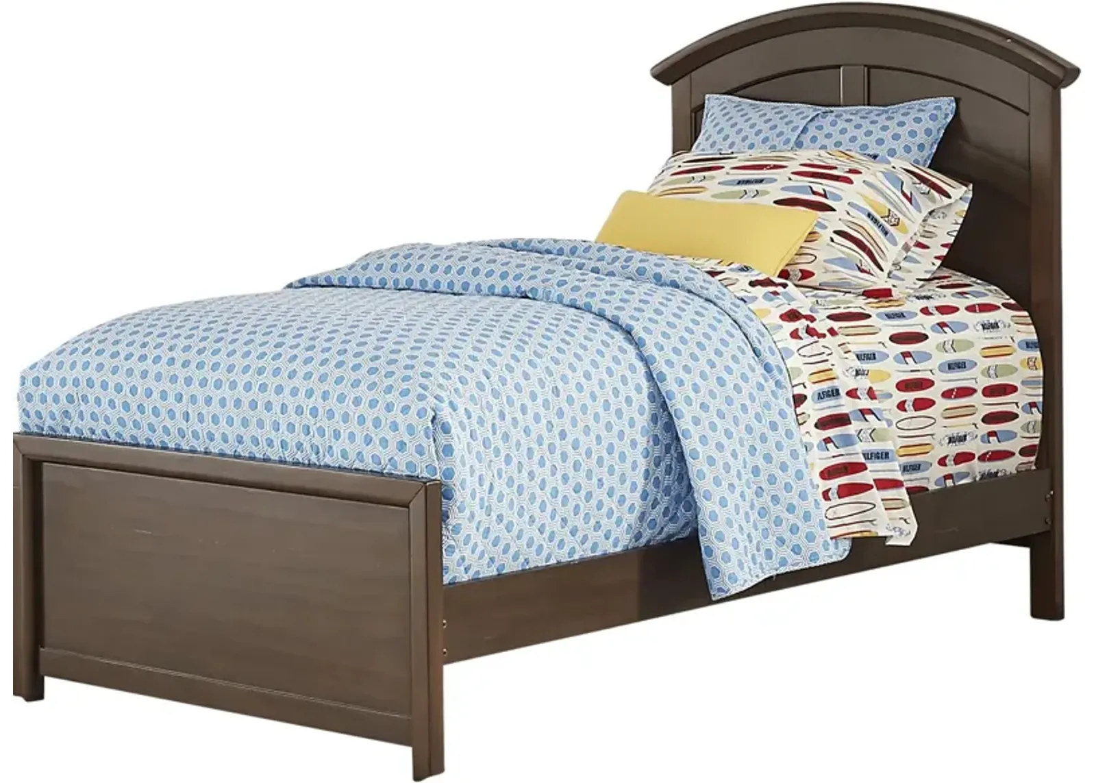 Kids Santa Cruz Brown Cherry 3 Pc Twin Panel Bed