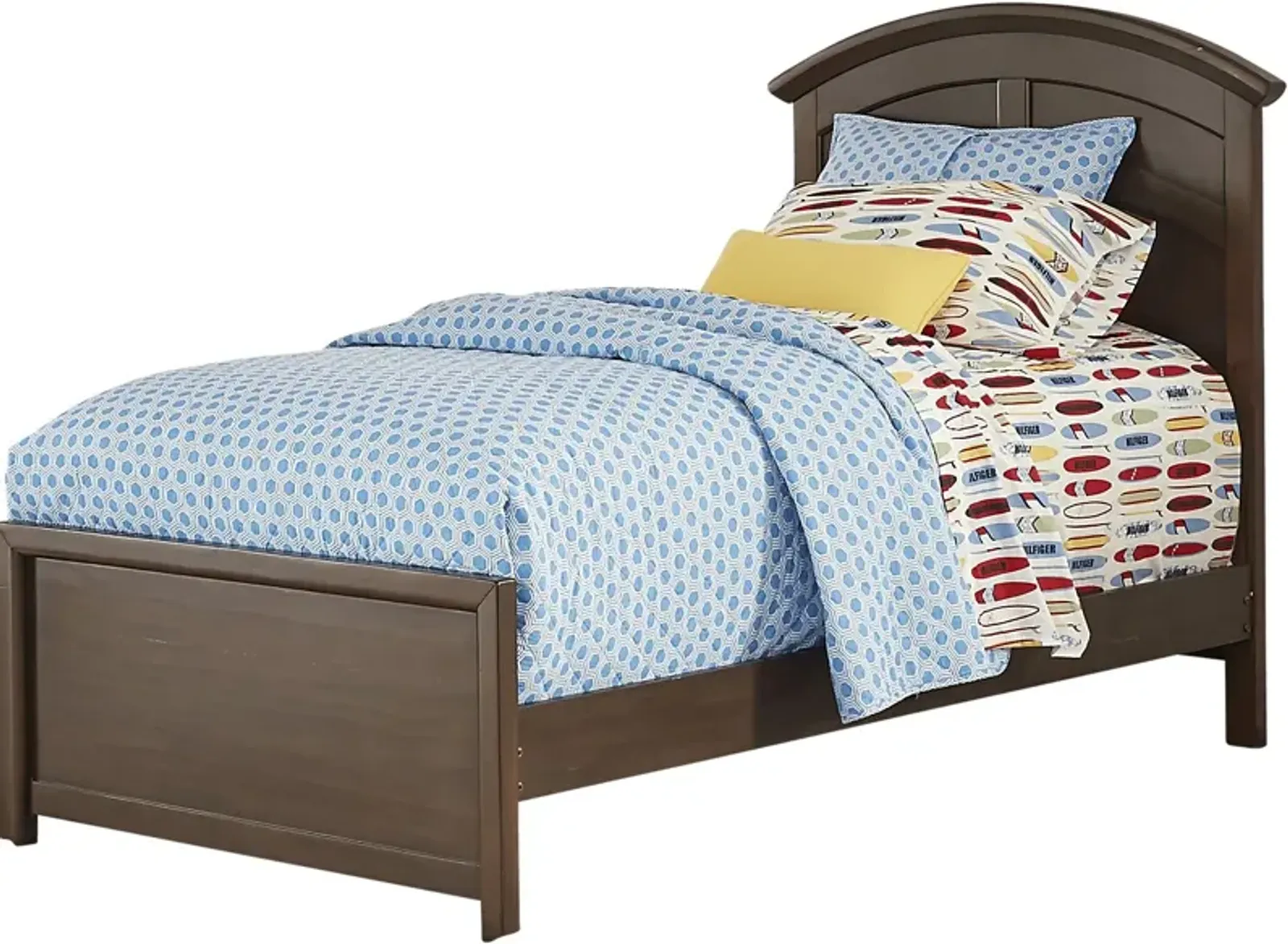 Kids Santa Cruz Brown Cherry 3 Pc Twin Panel Bed