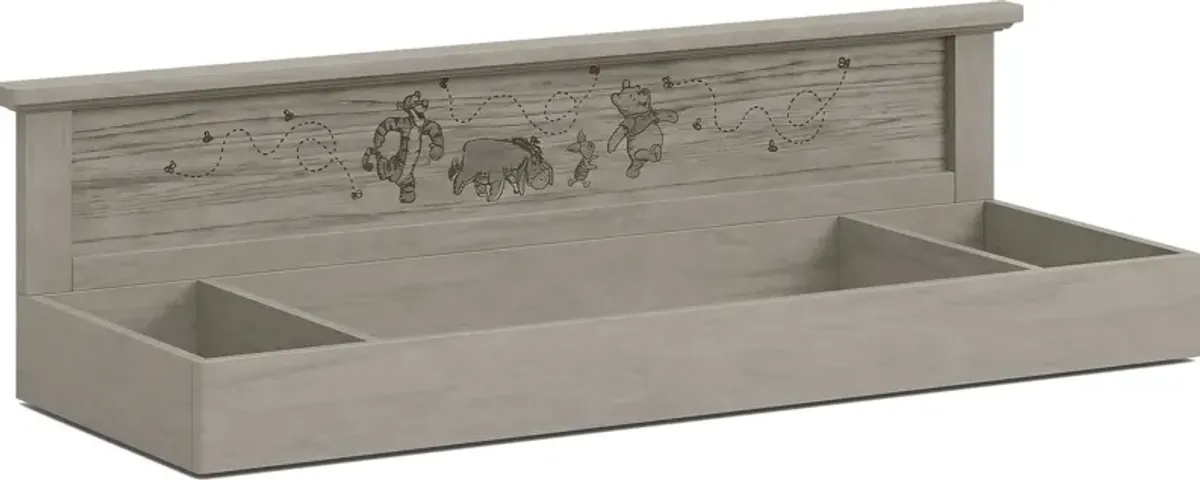 Kids Woodland Adventures with Winnie the Pooh Classic Gray Changing Table