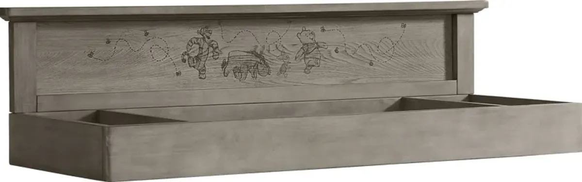 Kids Woodland Adventures with Winnie the Pooh Classic Gray Changing Table