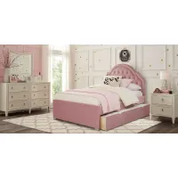 Kids Jaclyn Place Ivory 5 Pc Twin Upholstered Bedroom