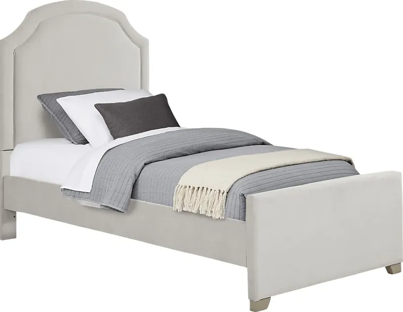 Kids Dakotah Gray 3 Pc Twin Upholstered Bed