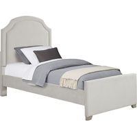 Kids Dakotah Gray 3 Pc Twin Upholstered Bed