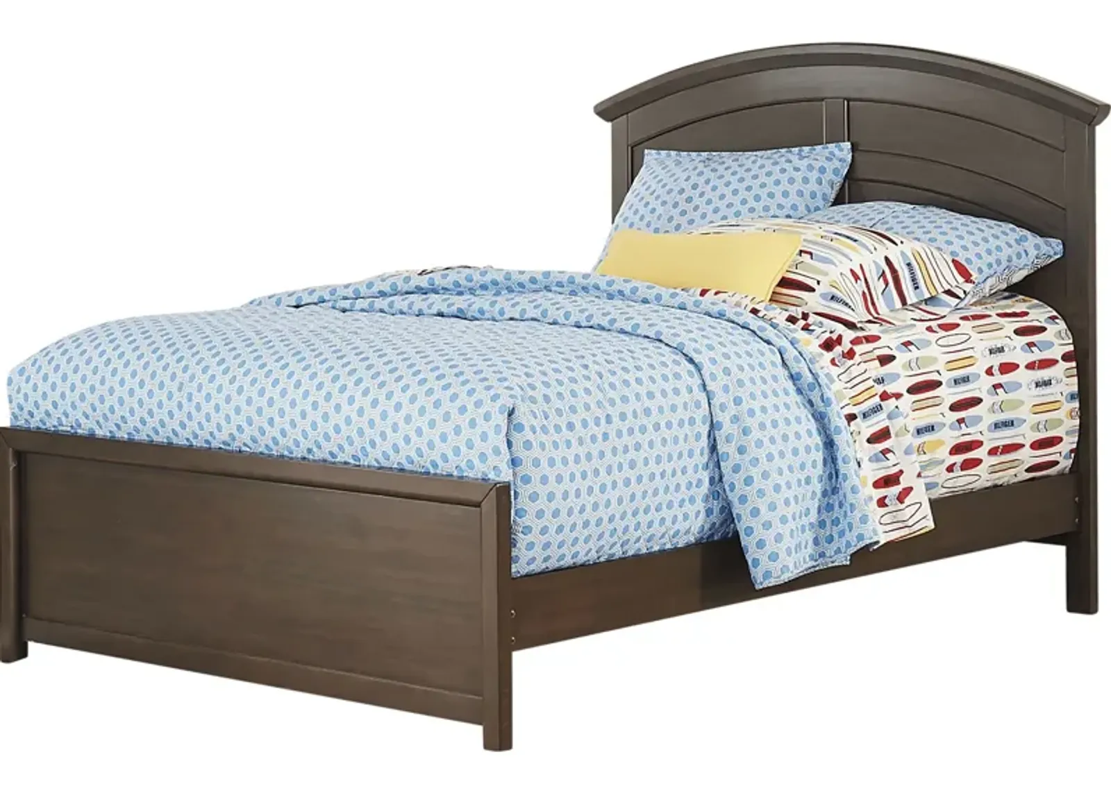 Kids Santa Cruz Brown Cherry 3 Pc Full Panel Bed