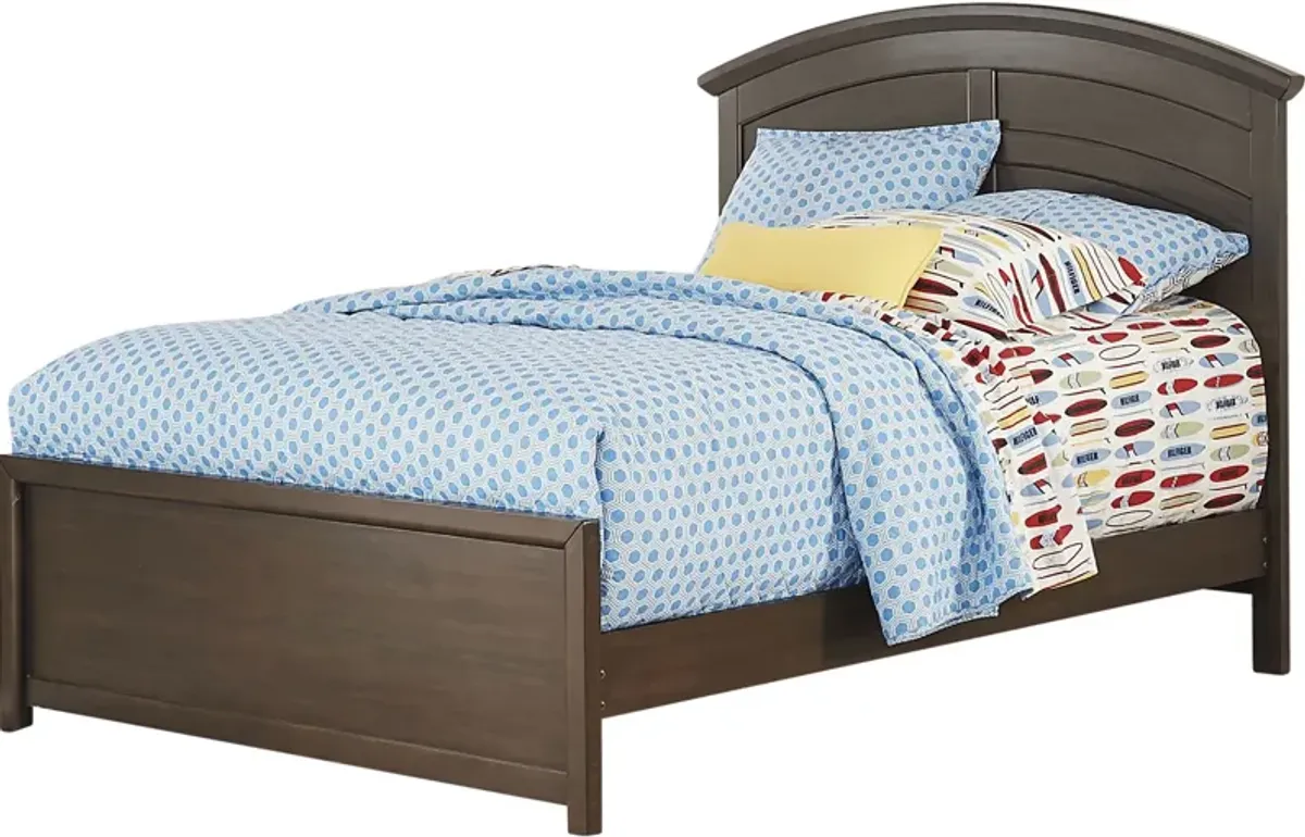 Kids Santa Cruz Brown Cherry 3 Pc Full Panel Bed