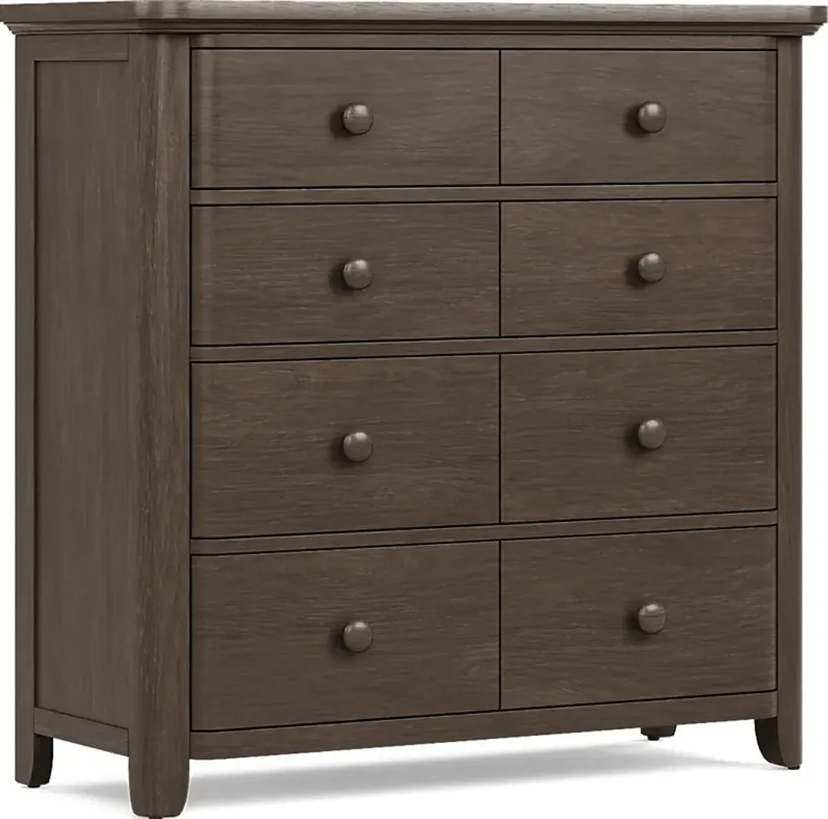 Kids South Bend Brown Cherry 5 Pc Twin Bookcase Bedroom