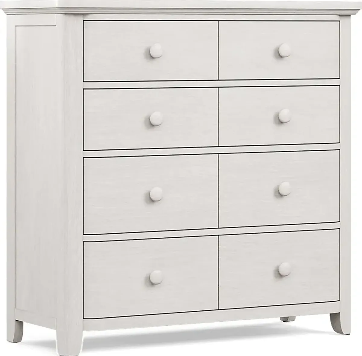 Kids South Bend Washed White 5 Pc Twin Bookcase Bedroom