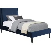 Kids Jaidyn Blue 3 Pc Twin Upholstered Bed