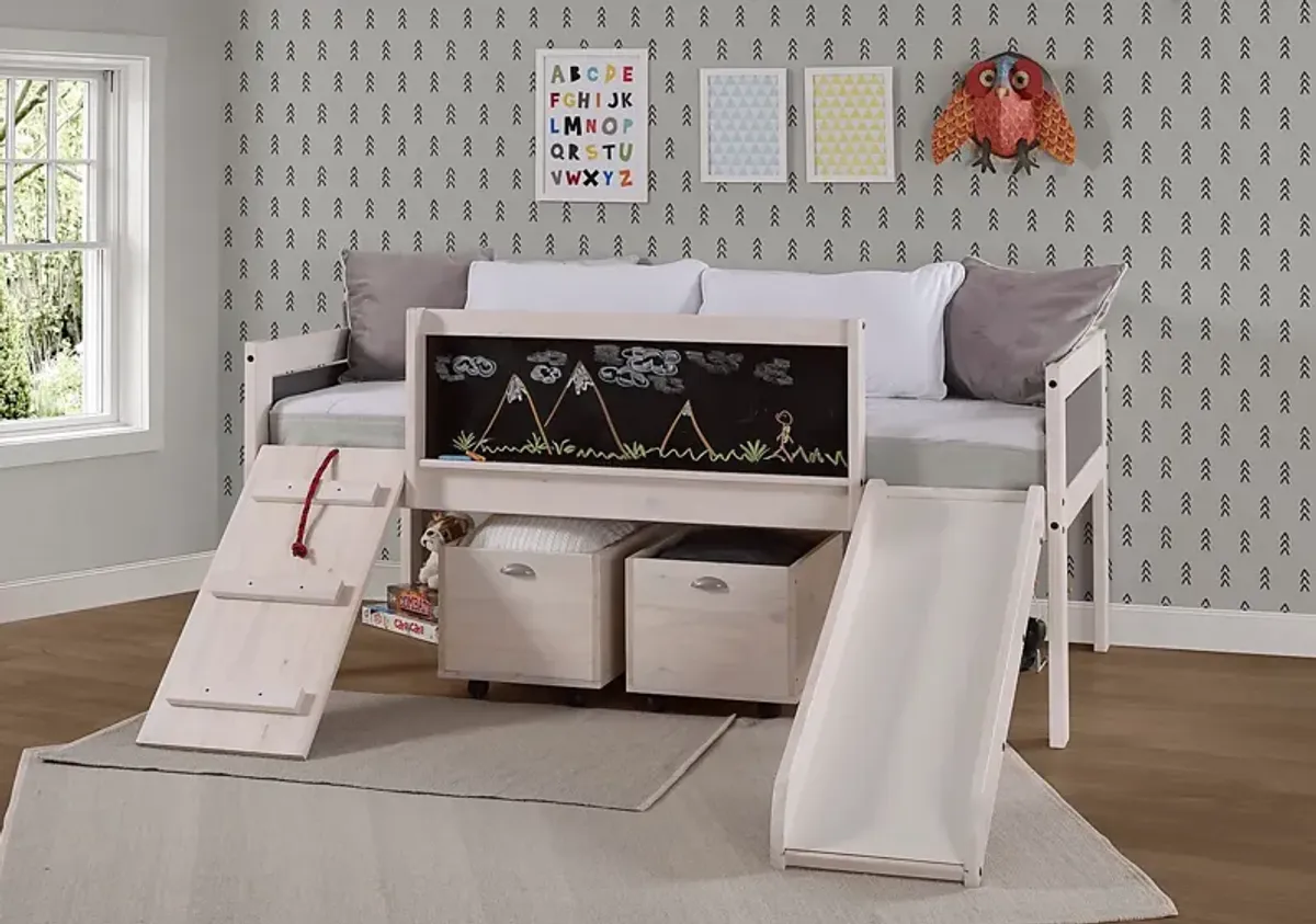 Artspace White Twin Jr. Loft Bed