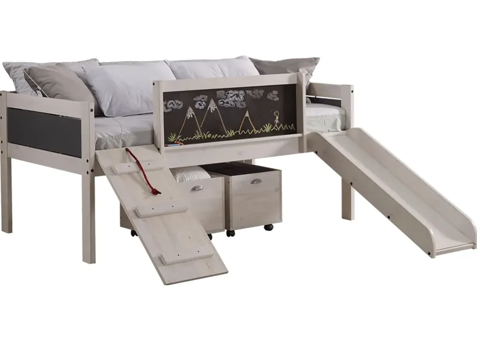 Artspace White Twin Jr. Loft Bed