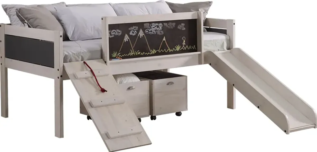 Artspace White Twin Jr. Loft Bed