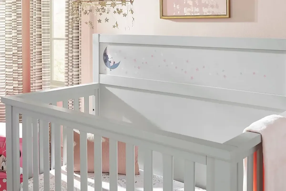 Disney Baby Starry Dreams with Minnie Mouse Gray Convertible Crib