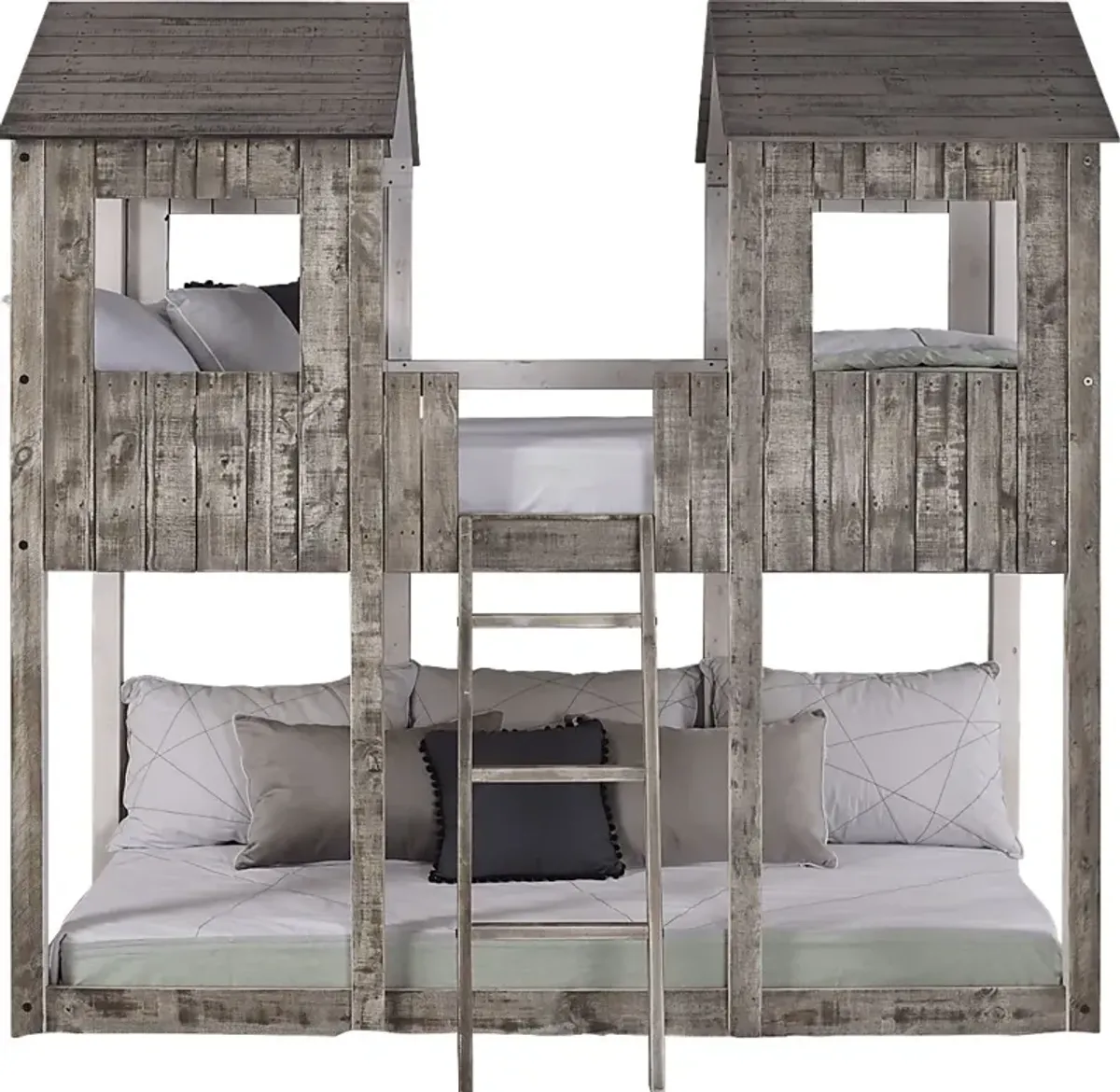 Timber Hideaway Beige Twin/Twin Bunk Bed