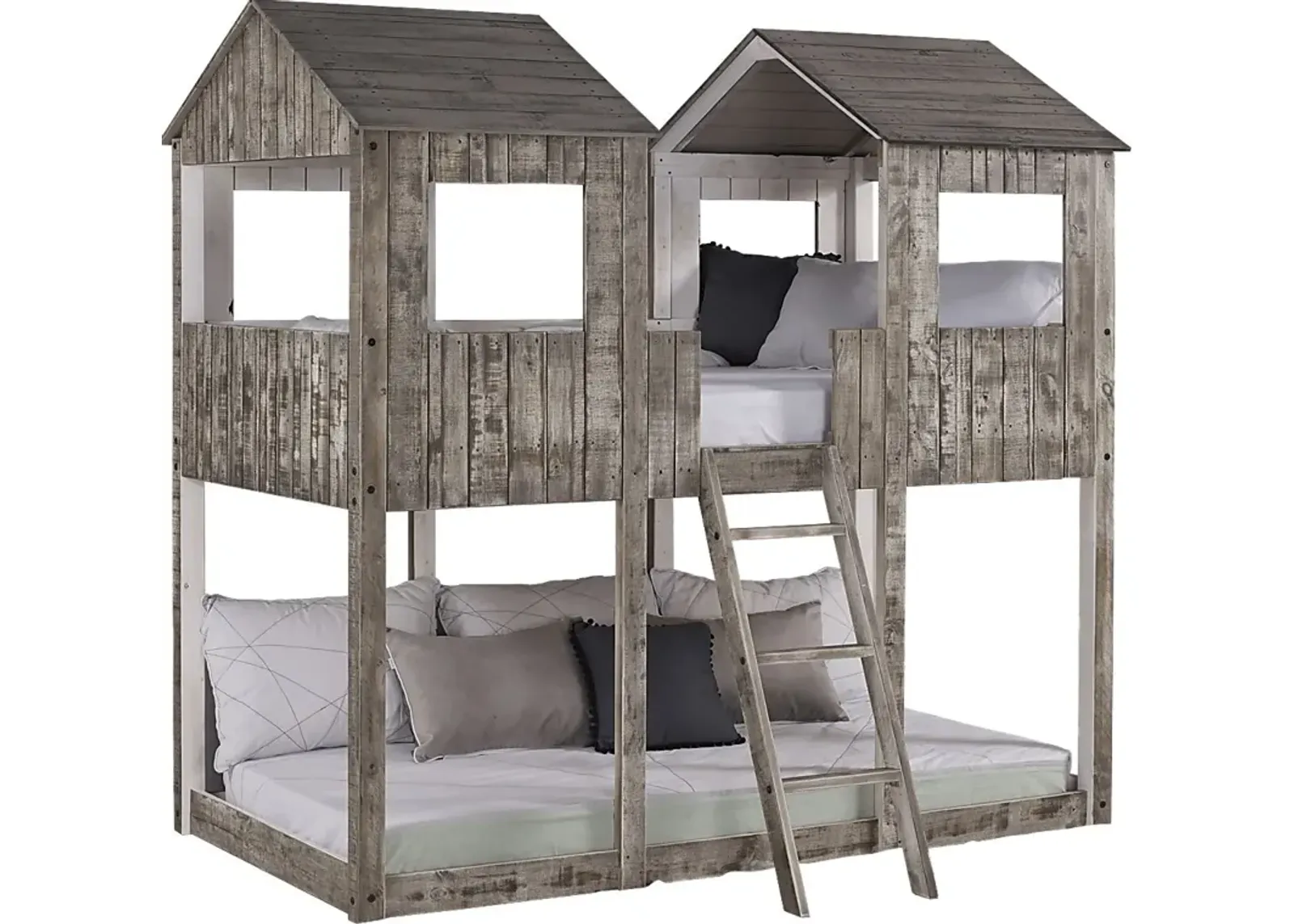 Timber Hideaway Beige Twin/Twin Bunk Bed