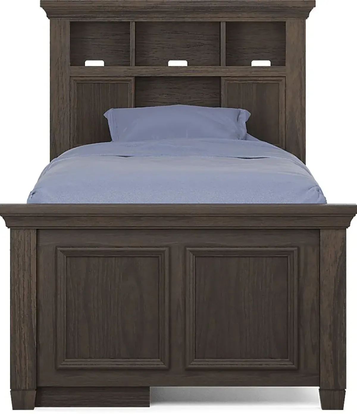 Kids Canyon Lake Java 3 Pc Twin Bookcase Bed with Storage Side Rail