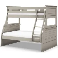 Kids Hilton Head Gray Twin/Full Bunk Bed